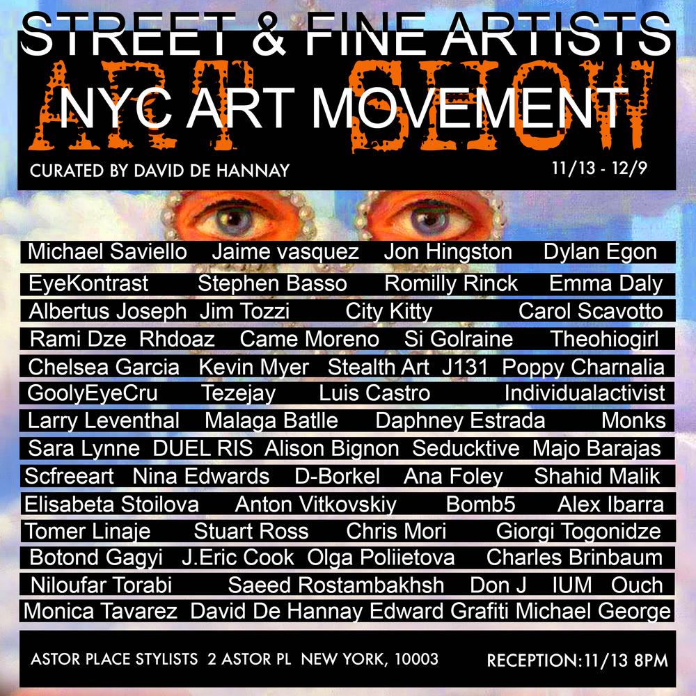 Flier: Group Show, Astor Place, NYC