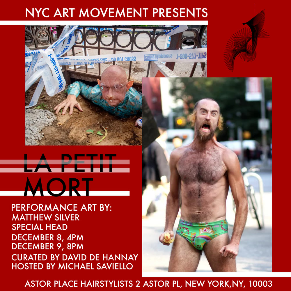 Flier: Le Petit Mort, Astor Place, NYC