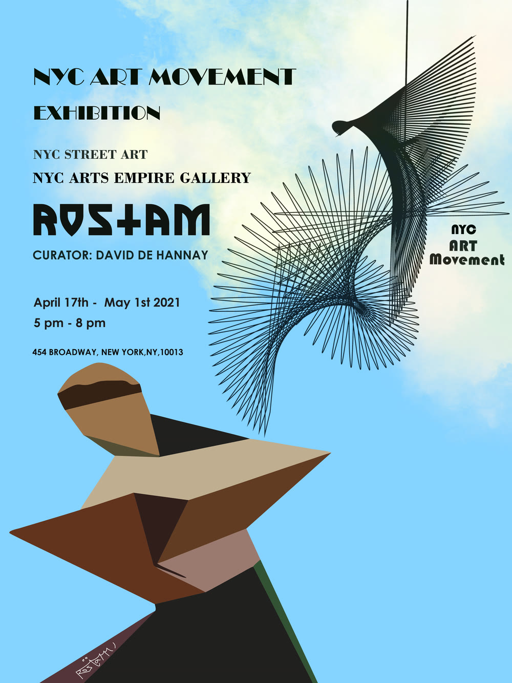 Flier: Rostam, Empire Gallery, NYC