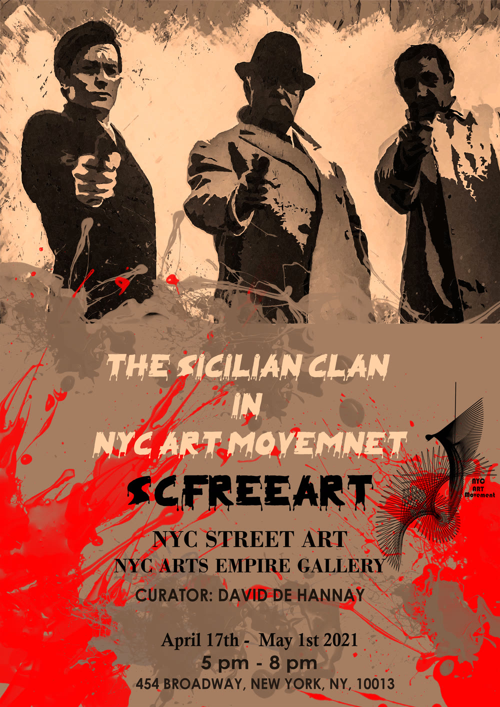 Flier: The Sicilian Clan, Empire Gallery Soho, NYC