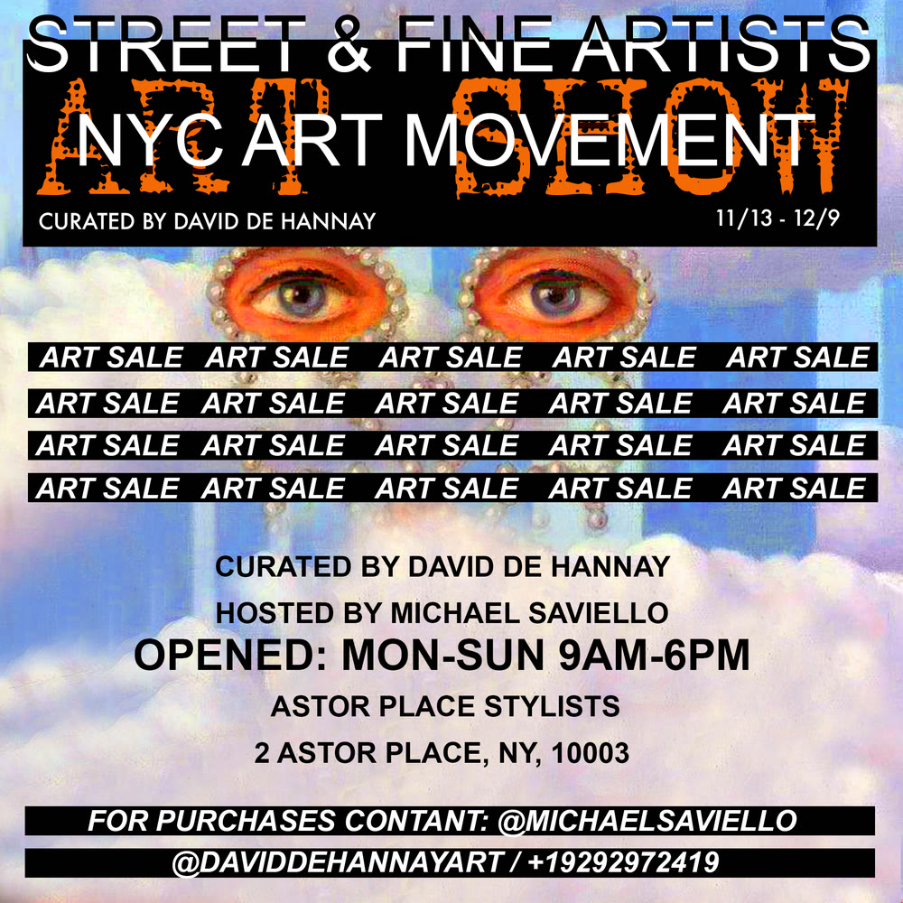 Flier: Michael Saviello, Astor Place, NYC